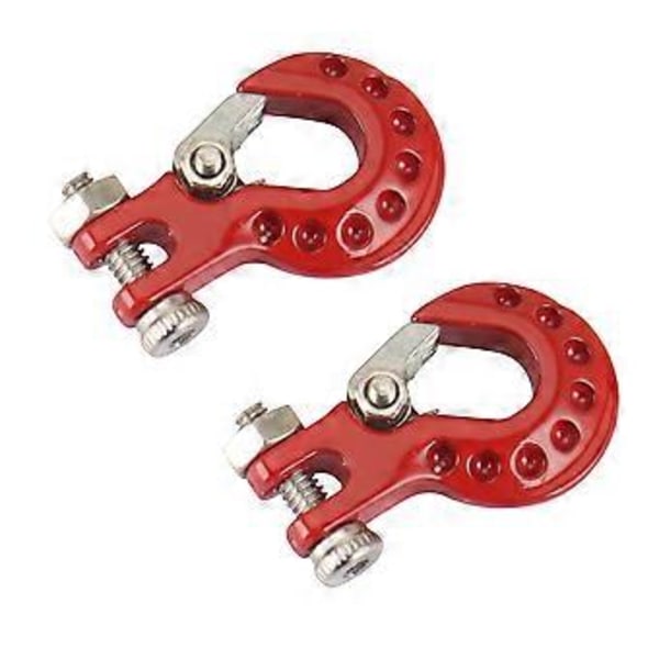 2 kpl Metallinen perävaunun koukku vinssin koukun koristelu 1/10 RC Crawler Car Axial SCX10 TRX4 D90 -päivitysosille, 1