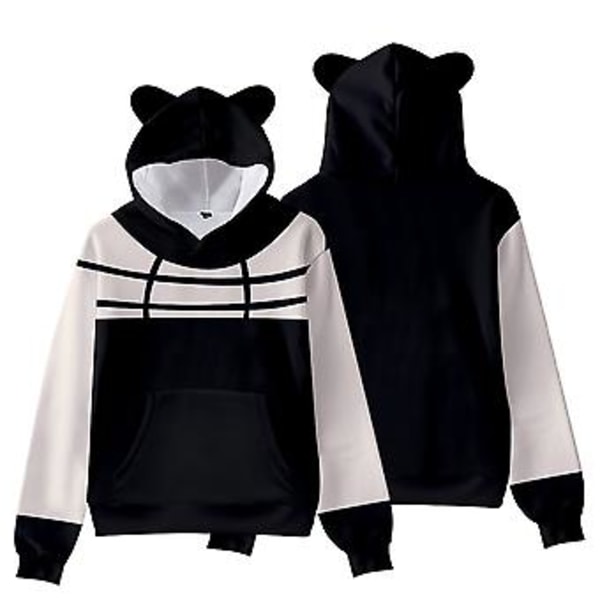 Unisex Spyfamily Anime Manga Hoodies Fashion Printed Cute Cat Ear Hooded Sweatshirt Jumper Tops Long Sleeve Pullovers Gifts(S C)