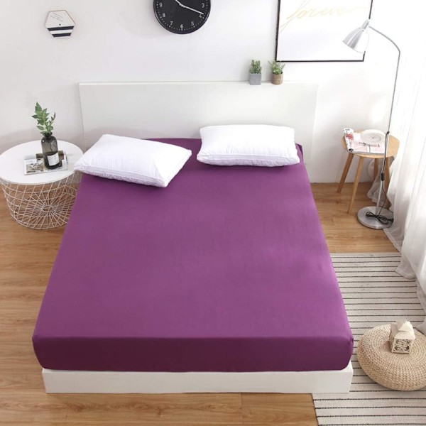 Lakan med resår, 180 x 220 cm, överdrag 30 cm, polyester madrassskydd