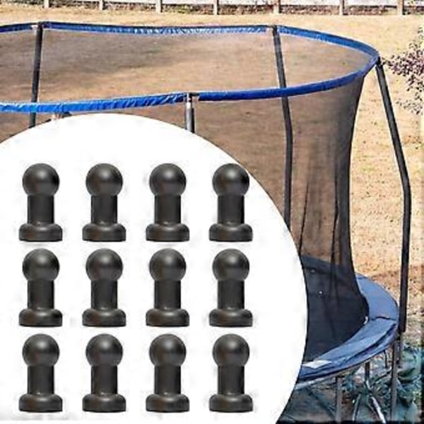 12 Stycken Skyddskåpor för Trampolinstolpar Skyddande Ändstycken för Trampolinstolpar
