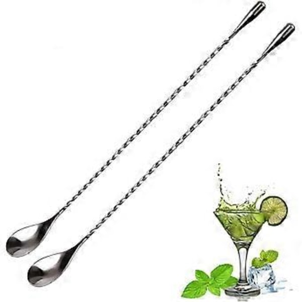 2-delt cocktailske i rustfrit stål til blanding og servering, ideel til hjemmebartendere