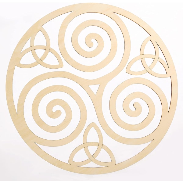 Wooden Knot Wall Art (irske symboler, Celtic Triple Helix, Celtic