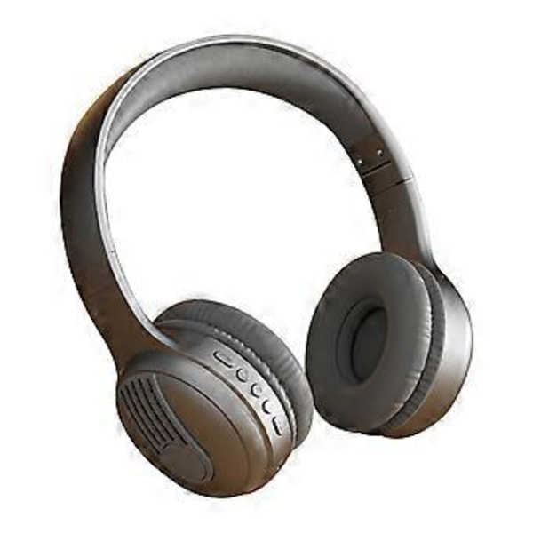 2024 Hodebårne Trådløse Bluetooth Øretelefoner - Maillard Farge Retro Musikk Ultra Lang Rekkevidde Øretelefoner (Grå)