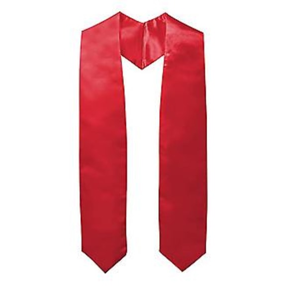 Unisex Voksen Graduation Stole Sash 60\" (Rød)