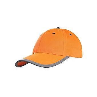 Säkerhetshatt Hög Synlighet Reflex Baseballkeps, Ljus Neonfärg Reflex (Orange)