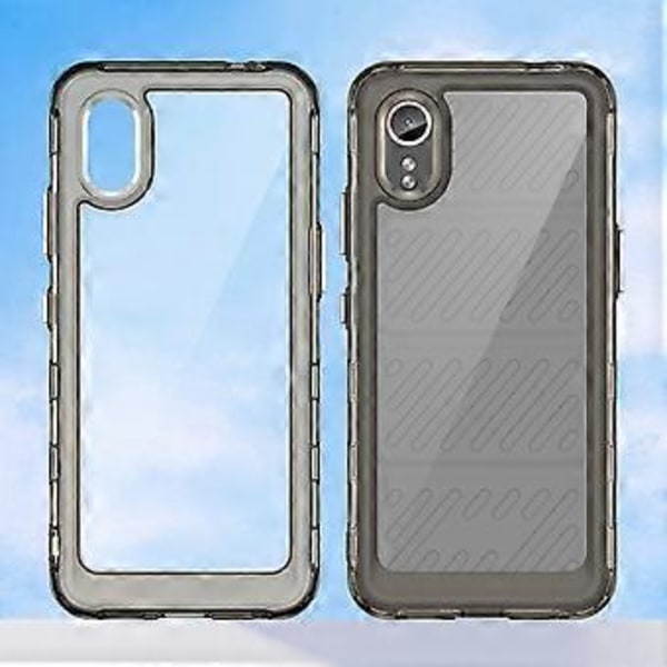 För Samsung Galaxy Xcover7 Mobilskal Anti-fall TPU + Akrylskydd (Transparent Grå)