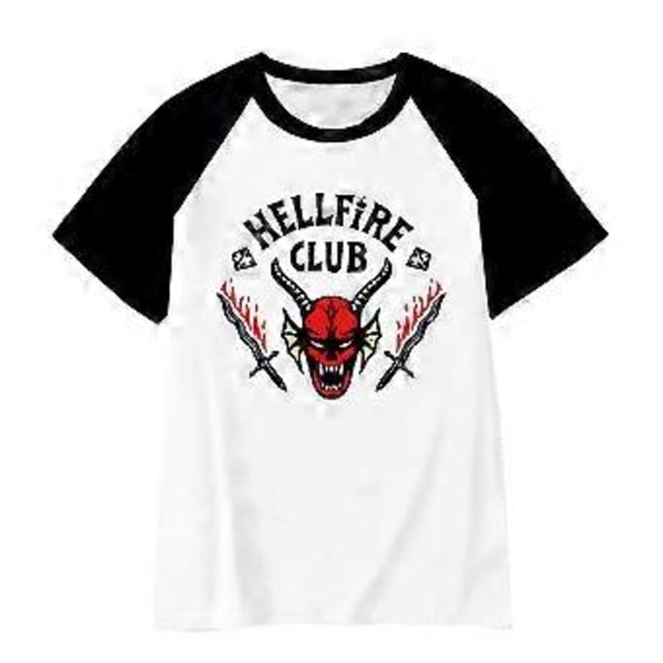 Stranger Things Säsong 4 Hellfire Club Eddie Barn T-shirt med Rund Hals och Korta Ärmar för Barn (7-8 År)