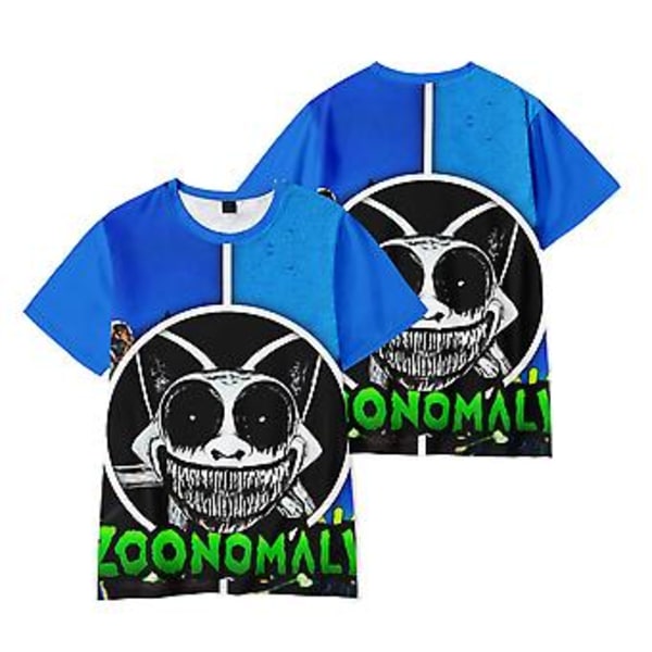 6-10Years Kids Boys Girls Zoonomaly 3D Printing Casual Short Sleeve T-Shirt Summer Tee Tops Birthday Gifts(8-9Years C)