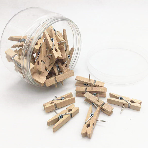 Promovering Pins med Træclips, Knapper, Korktavle Kunst, Noter