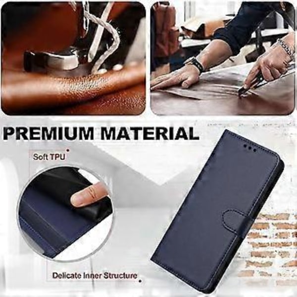 Plånboksfodral i läder med stativ och rem för Samsung Galaxy S25 Ultra (Stil C)