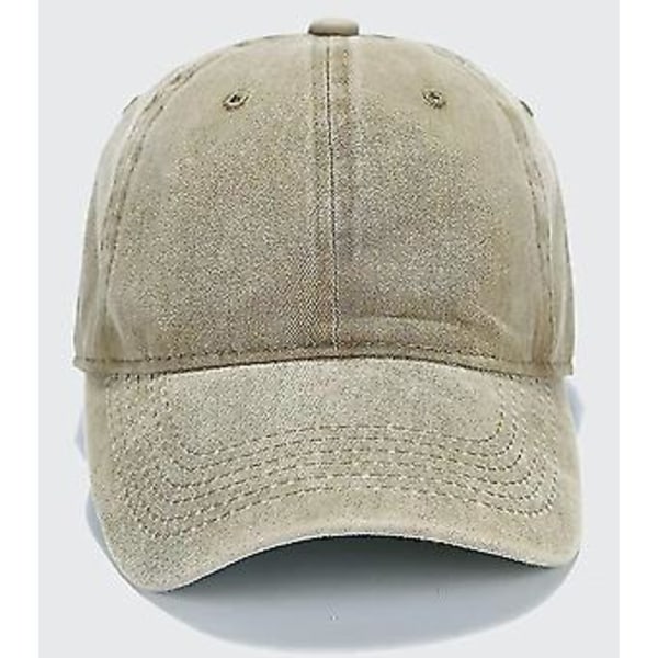 Mænd Kvinder Almindelig Bomuld Justerbar Vasket Twill Lav Profil Baseball Cap Heilwiy Gave ( )