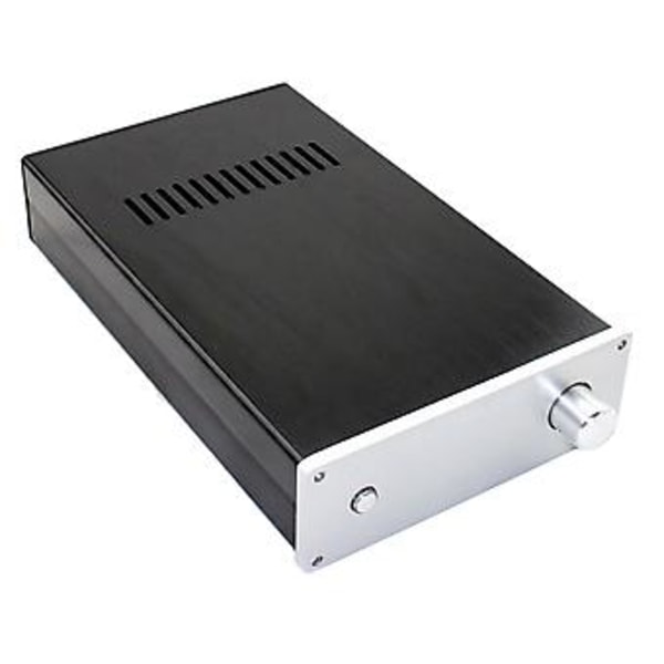 Förstärkarhölje, LM3886 Helt Aluminium Förstärkarchassi DIY Audio Förstärkarhölje med Strömuttag