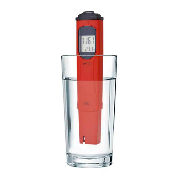 Vattenkvalitetstestmätare PH Temperatur 2 i 1 Set Digital Tester