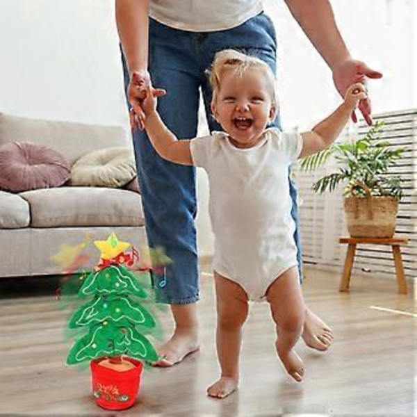 Dansende Plyslegetøj Elektronisk - Sød Dansende Julemandslegetøj! Et Must-Have til Jul 2024!