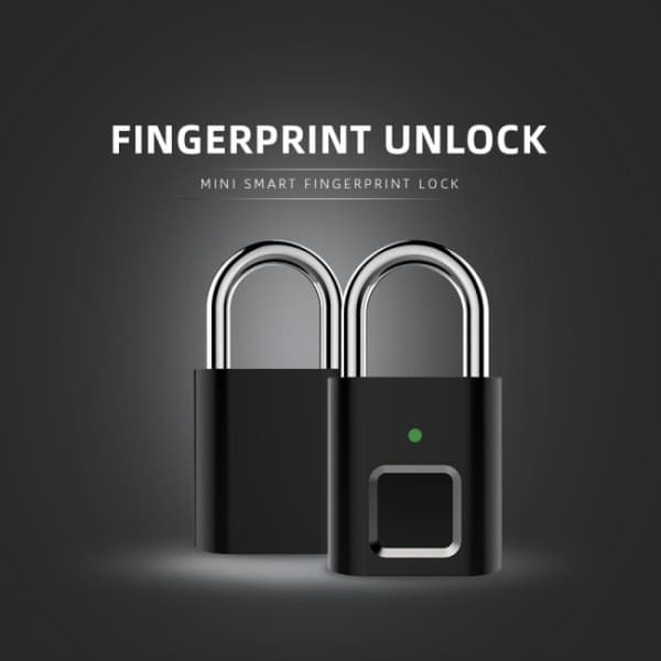 Hengelås med fingeravtrykk