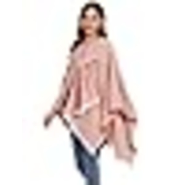 Poncho Dame Vinter Varmt Elegant Poncho Tæppe Poncho Kappe Strikket Poncho Frakke Vinter Poncho Sjal Kvinder Gave Til Fødselsdag Jul