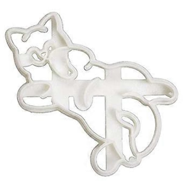 QQDD Kageudstikkere, 3D Katte Kageudstikkere til Børn, Katte Numseformet Kageform til DIY Bagning, Kiks Prægning (form3)
