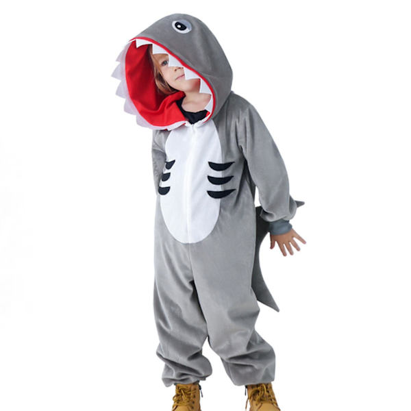 Näytä puku Hai lapset Piirretty Pyjamat Halloween Puku.M 115-125.1