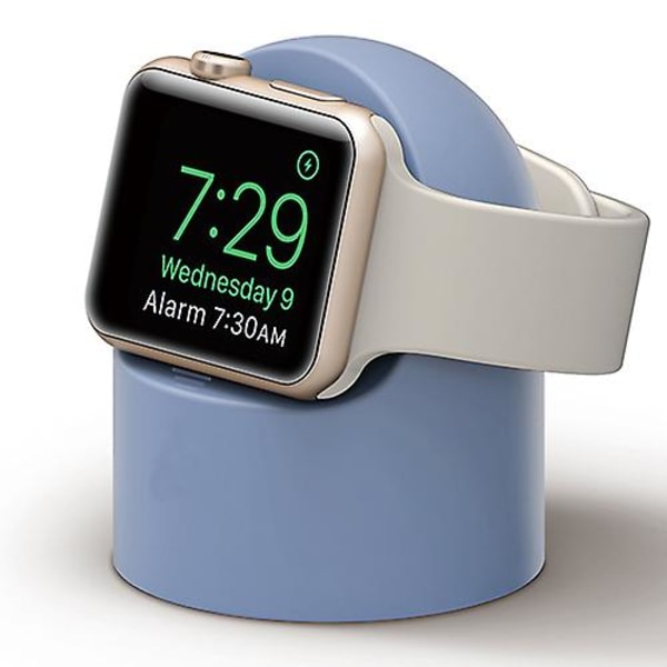 Station For Apple Watch Charger 44mm 40mm 42mm 38mm Iwatch Charge Accessories Charging Stand Apple Watch 6 5 4 3 Se 44 42 Mm light blue