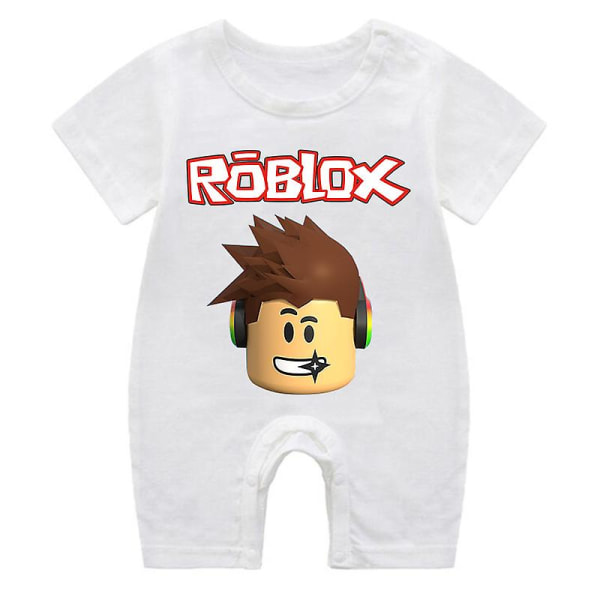 Roblox Baby Clothe Kids Summer Clothes Baby Boy Accessories Baby Girls Outfit New Born Baby Clothes Bodysuits One-pieces Rompers 90cm 10