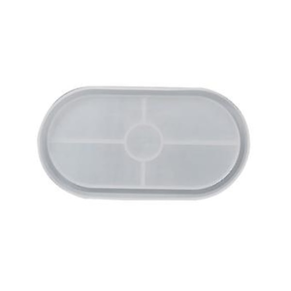 Oval Silikon Underkop Form, Oval Krystal Silikonforme Resin Smykkebakke Form