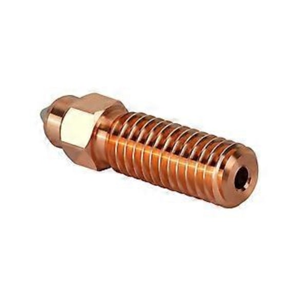 2 stk. Dyse Bimetal Krom Zirkonium Kobber Krop + Hærdet Stål Indsats, 3D Printer Dyser til K1 0.4mm