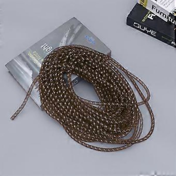 1 Förpackning 25m Polyester Elastisk Flätad Tråd Tub Snören Garn Tub Mesh Band Vävda Rep FIY Handgjorda Huvudbonader Armband Hantverkstillverkning (Slumpmässig Färg)