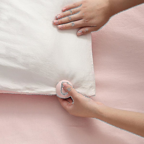Quilt nålefri fikser klips - holdbar praktisk seng quilt ark fikser klips 6 stk - pink