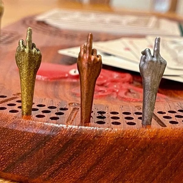 9PC Resin Cribbage Pegs, Morsomme Cribbage Pegs 3 Farger Morsomme Cribbage Pe