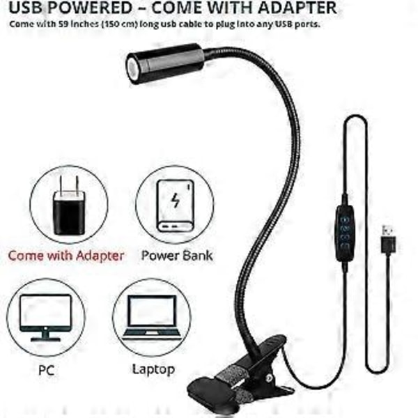 Skrivebordslampe med svanehals, multifunksjonell smartbryter, langvarig ytelse for daglig bruk, fleksibel og holdbar