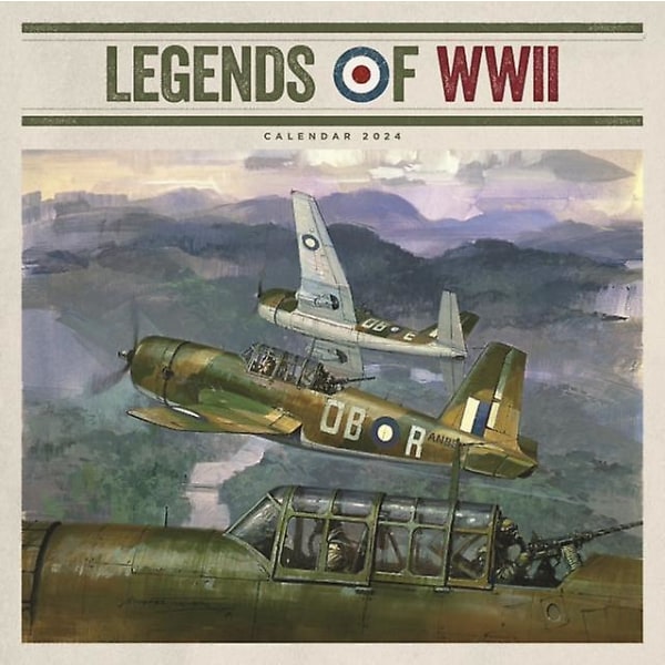 Legends of WWII Square Wall Calendar 2024