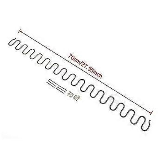 Udskiftningsfjedre til sofastole, møbelfjeder med clips, 45 cm 50 cm 60 cm 65 cm 70 cm lang ressort hardware (70 cm)