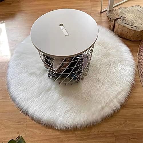 Faux saueskinnsullteppe, imitert fleeceteppe fluffy soft L