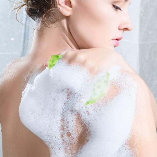 5 stk hydrofile badsvamper, eksfolierende loofah badsvamper,