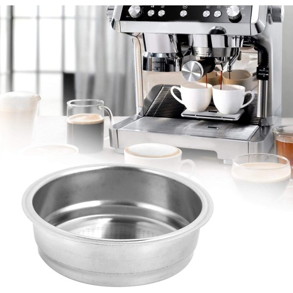 51mm rustfrit kaffefilter i rustfrit stål, enkelt lag