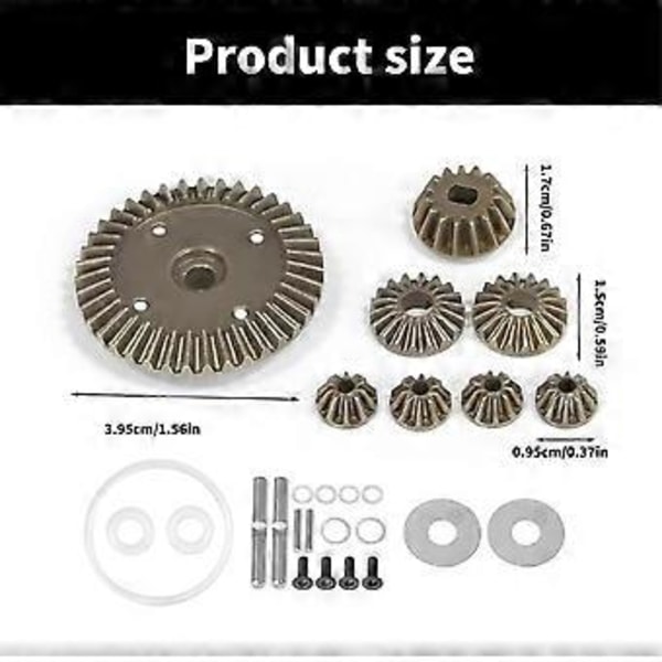 W3JF Fjärrkontroll Bil Transmission Differential Växel 39T Fjärrkontroll Modell Fordonsdel för XV0