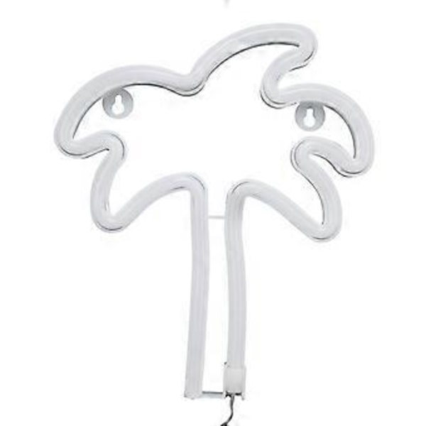 Kokospalmsformad LED Neonlampa Nattlampa för Vardagsrum Sovrum Klubb Bar USB/Batteridriven Grön
