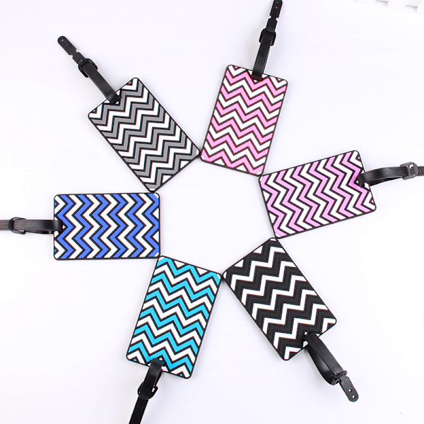 Bagasjetagger, 6 stk PVC Bagasjetagger Bagasjetagger, Reisekoffert