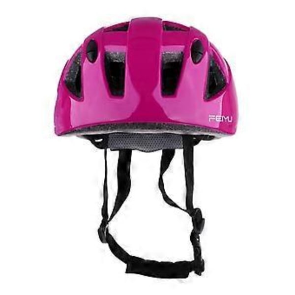 Andningsbar Barnhjälm med Ventilation Cykling Rullskridskohjälm Bekväm Skyddsutrustning (Fushia S)