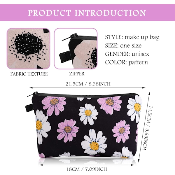 1 st violet Petite Sminkväska Organiser Toalettväska i Nylon