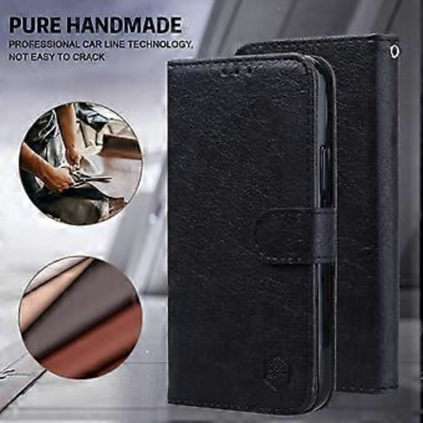 Til Samsung Galaxy A34 5G Fuld Beskyttelse Ensfarvet PU Læder Wallet Case Mobiltelefon Stand Cover (Style A)