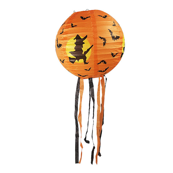 Halloween Papperslykta Fällbar Bälte Skägg Spindel Fladdermus Skelett Prop Charm style 3