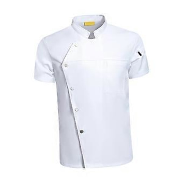 Arbeidsklær Uniform Større Størrelser Matservering Hvit M (4XL Hvit)