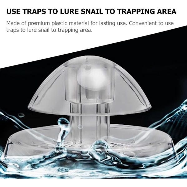 Transparent snigel catcher akvarium snigel fällor plast fisk tank snigel
