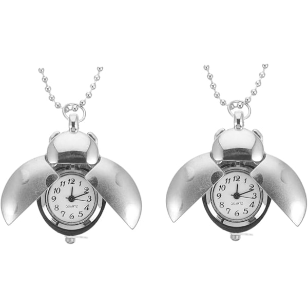 2 Pcs Pocket Watch Retro Hanging Watch Digital Watch for Women Watch A