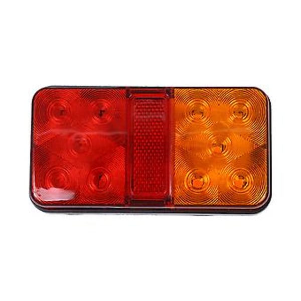 10LED Släpvagns Bakljus, Vattentät, Skruvdesign, Universal Passform, för Lastbilar Husvagnar Utes Båtar, Stopp/Bak/Blinkfunktioner (12-80V)