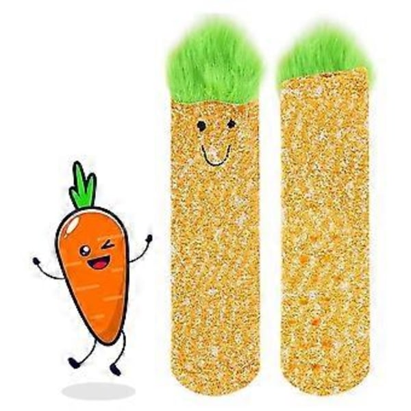 Dam Fuzzy Socks Mysiga Fluffiga Toffelstrumpor Söta Mjuka Vinter Varma Sovkstrumpor (G)