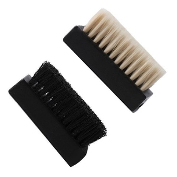 2 kpl Sneaker Shoe Cleaner Pehmeä Keskikokoinen Jäykkä Mokkanahka Mesh Yksi kappale pehmeää ja kovaa lankaa
