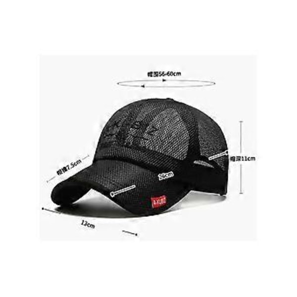 Basebollkeps Herr Sommar Sport Mesh Basebollkeps Dam Basebollkeps Sommar Solhatt Sommarhatt Sommarkeps Justerbar Andningsbar Snabbtorkande