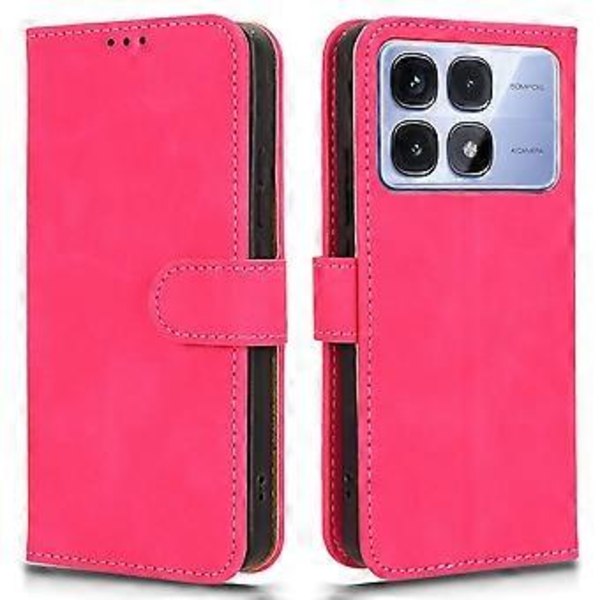 Til Xiaomi Redmi K70 Ultra Læder Etui Hud-Følelse Anti-Drop Wallet Flip Telefon Cover (Style D)
